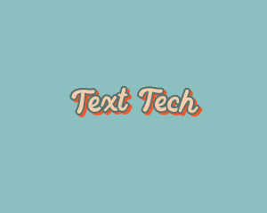 Retro Diner Fancy Text logo design