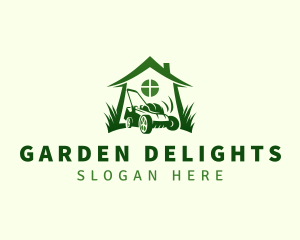 Lawn Grass Mower logo design