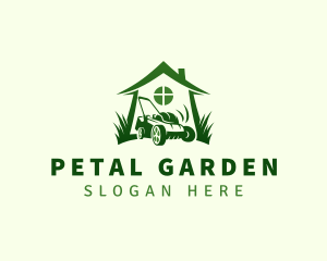 Lawn Grass Mower logo design