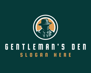 Mafia Detective Investigator logo design