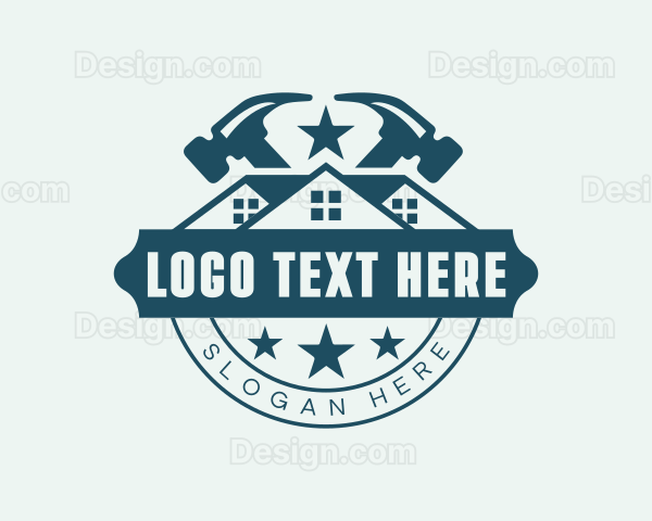 Handyman Hammer Repair Logo