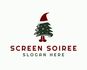 Christmas Holiday Hat logo design