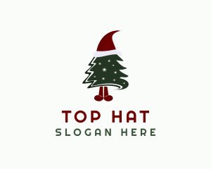 Christmas Holiday Hat logo design