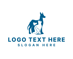 Dog Cat Pet Love logo