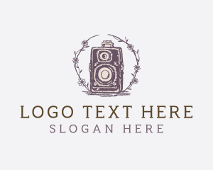 Vintage Camera Photography Logo