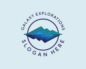 Mountain Reflection Travel logo design