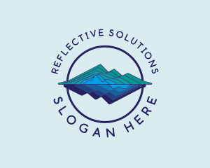 Mountain Reflection Travel logo design