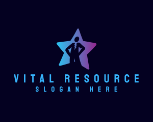 Star Human Leader  logo design