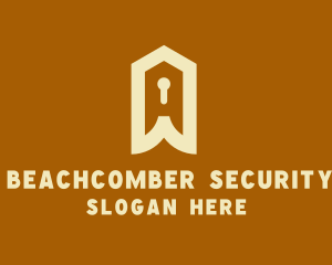 Home Security Keyhole logo design