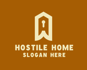 Home Security Keyhole logo design