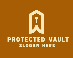 Home Security Keyhole logo design