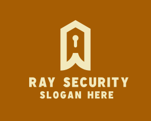 Home Security Keyhole logo design