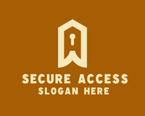 Home Security Keyhole logo design