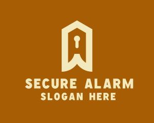 Home Security Keyhole logo design