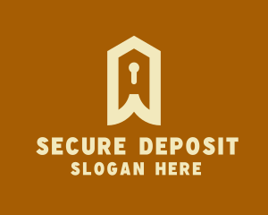 Home Security Keyhole logo design