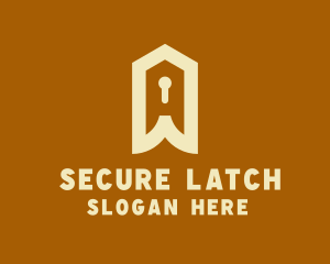 Home Security Keyhole logo design