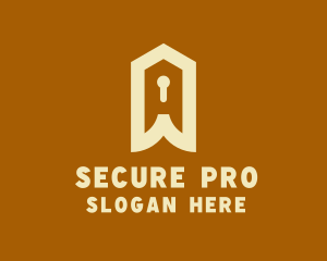 Home Security Keyhole logo design