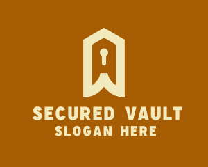 Home Security Keyhole logo design