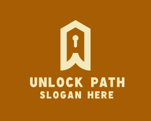 Home Security Keyhole logo design