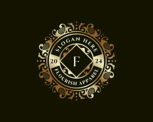 Luxury Filigree Crest logo