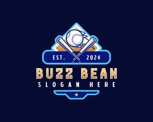 Baseball Sports League logo design