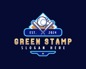 Baseball Sports League logo design