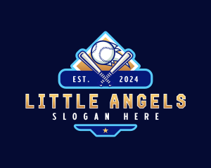 Baseball Sports League logo design