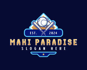 Baseball Sports League logo design