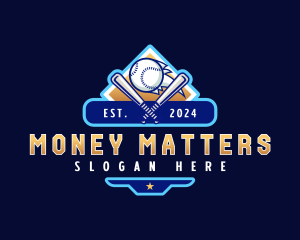 Baseball Sports League logo design