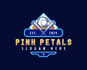 Baseball Sports League logo design