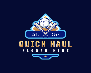 Baseball Sports League logo design