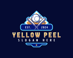 Baseball Sports League logo design