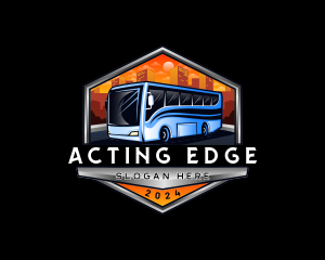 Transportation Bus Travel Tour logo design