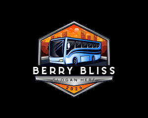 Transportation Bus Travel Tour logo design