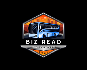 Transportation Bus Travel Tour logo design