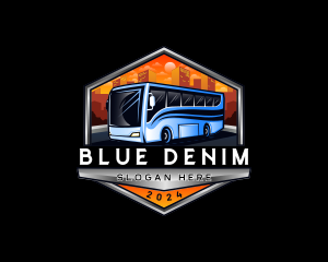 Transportation Bus Travel Tour logo design