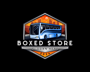 Transportation Bus Travel Tour logo design