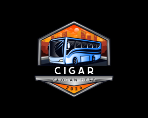 Transportation Bus Travel Tour logo design