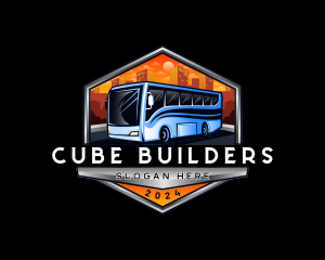 Transportation Bus Travel Tour logo design