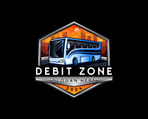 Transportation Bus Travel Tour logo design