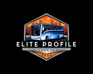 Transportation Bus Travel Tour logo design