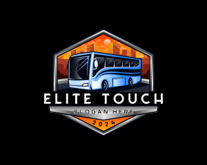 Transportation Bus Travel Tour logo design