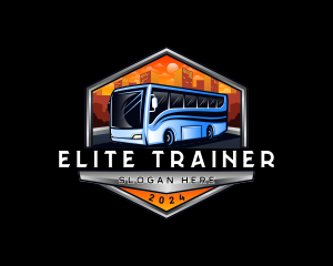 Transportation Bus Travel Tour logo design