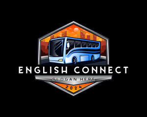 Transportation Bus Travel Tour logo design