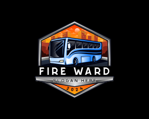 Transportation Bus Travel Tour logo design