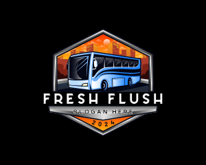 Transportation Bus Travel Tour logo design