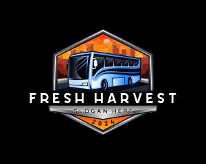 Transportation Bus Travel Tour logo design