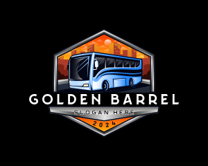 Transportation Bus Travel Tour logo design