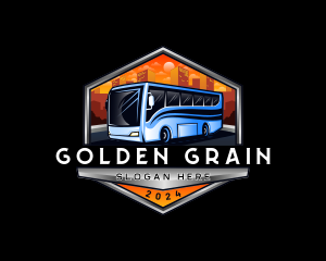 Transportation Bus Travel Tour logo design