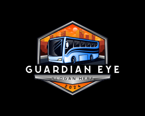 Transportation Bus Travel Tour logo design